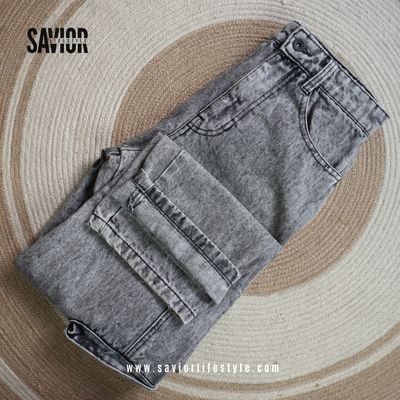 Light Ash 6 Pocket Baggy Pant_img_4