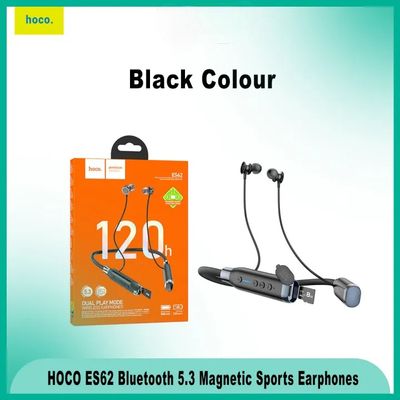 Hoco ES62 Pretty Dual Play Mode Wireless Bluetooth V5.3 Neckband Headsetss with Powerful Bass / Music Time 120 Hours_img_1