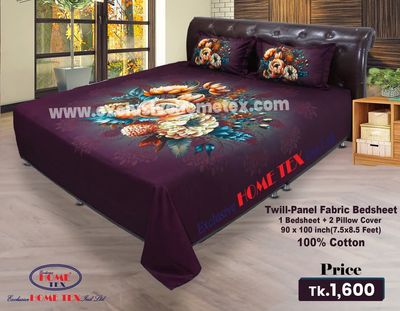 Twill-Panel Fabric Bedsheet_img_0