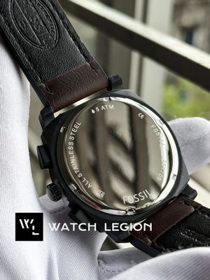 FOSSIL BELT CHRONOGRAPH BROWN GLASS_img_3