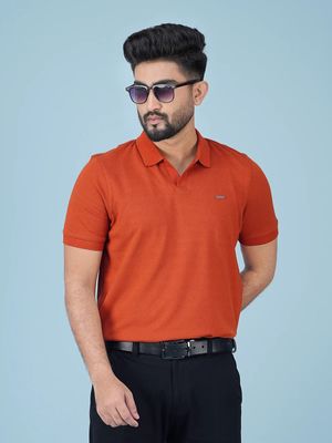 Mens Premium Polo T-Shirt V-Brick_img_0