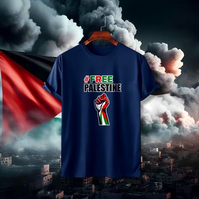 Free Palestine Cotton T-shirt_img_5