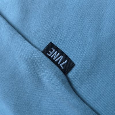 Solid (Stone Blue) Premium Oversized Drop Shoulder T-shirt (WITHOUT BOX)_img_4
