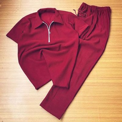 Premium Zipper Polo & Semi Baggy Trouser