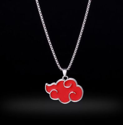 Naruto Akatsuki Red Cloud Necklace Second Dimension Anime Peripheral Jewelry Fashion