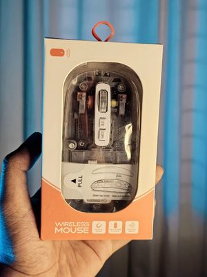 GearUP WM30 Transparent Crystal 2.4G + Bluetooth Magnetic Wireless Mouse- Gray Color_img_6