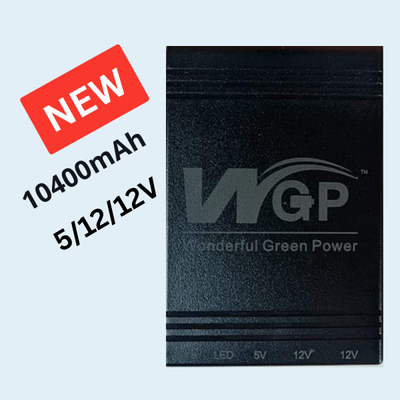 New WGP Router & ONU UPS- Backup Up To 10 Hours (5V, 12V, 12V Output) -Capacity 10400mAh- Black Color_img_1