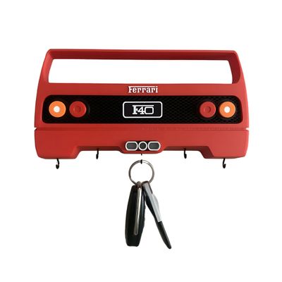 Ferrari F40-Inspired Wall Hook – 3D-Printed Car Rear Key & Accessory Holder (Red & Yellow) | InDecorBD_img_2