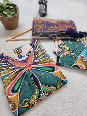 প্রিমিয়াম কোয়ালিটি দুবাই সিল্ক প্রজাপতি থ্রি-পিস 🦋_img_3