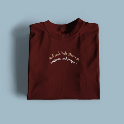 And Seek Help through Premium Cotton T-Shirt
