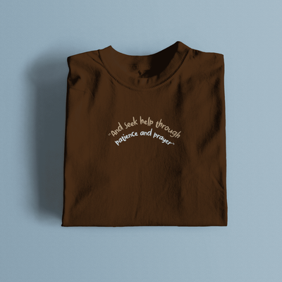And Seek Help through Premium Cotton T-Shirt_img_1