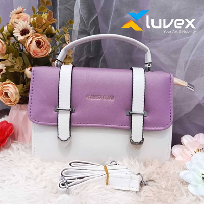 Stylish Fashion Bag (Purple-White)_img_0