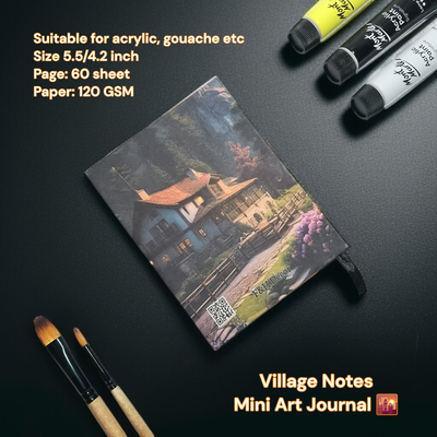 Village Notes Mini Art Journal (5.5 x 4.2 inch)_img_1