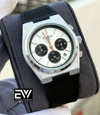 TISSOT PRX BLAKC BELT SILVER CASE RG DIGIT WHITE DIAL BLACK SUB_img_0