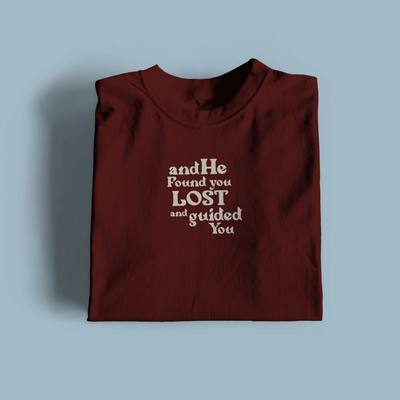 and He Found you Premium Cotton T-Shirt
