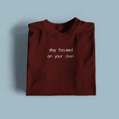 Stay Focused On Your Deen Premium Cotton T-Shirt