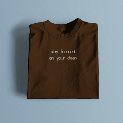 Stay Focused On Your Deen Premium Cotton T-Shirt_img_1