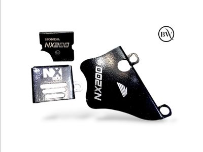 Premium Combo Package For Honda NX-200 ( Oil Pot Gourde,Master Cylinder Gourde, Caliper Gourde )_img_0