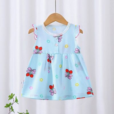 🌼 Children's Princess Dress – Soft Cotton Silk for Summer_img_0