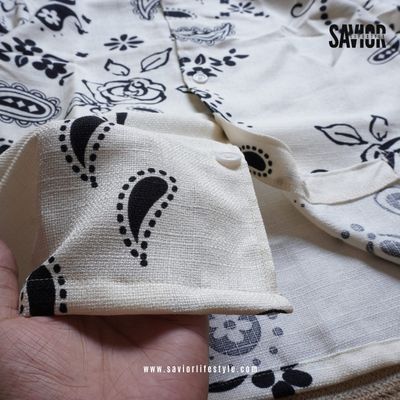Nokshi Print Drop Shoulder Cuban Shirt_img_2