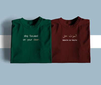 Death is Truth + Stay Focused Premium Cotton T-Shirt Combo Package