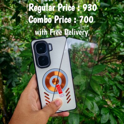 IQOO Neo10 combo Leather magnetic back cover + screen protector fingerprint granted_img_1