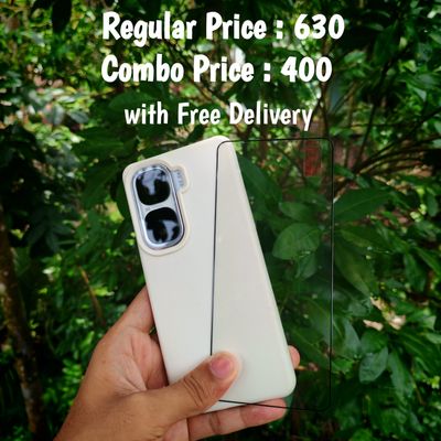 IQOO Neo10 combo silicone soft cover + screen protector fingerprint granted_img_0