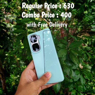 IQOO Neo10 combo silicone soft cover + screen protector fingerprint granted_img_1