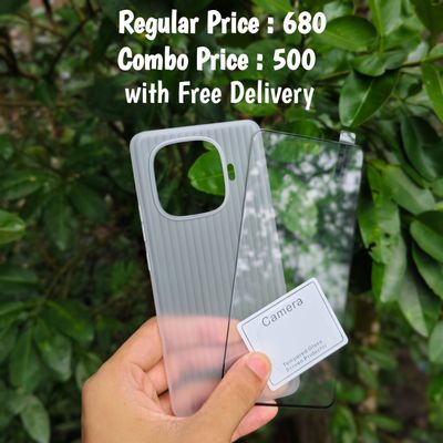 IQOO Z9Turbo combo slim cover + screen protector + camera protector (glass)_img_0
