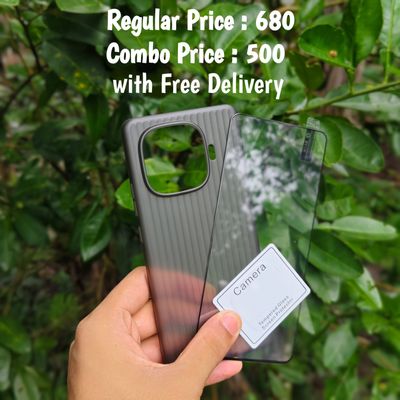 IQOO Z9Turbo combo slim cover + screen protector + camera protector (glass)_img_1