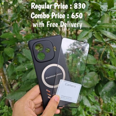 IQOO Z9Turbo combo magnetic cover + screen protector + camera protector (glass)_img_0