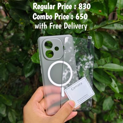 IQOO Z9Turbo combo magnetic hard cover + screen protector + camera protector (glass)_img_0