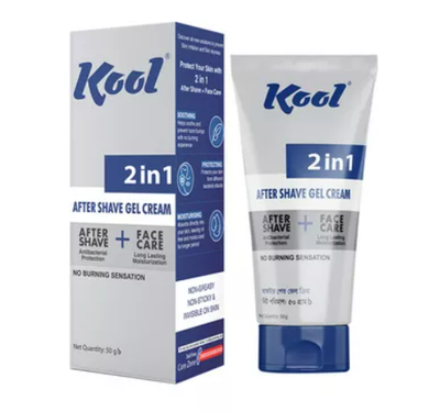 Kool 2 In 1 After Shave Gel Cream 50 gm_img_0