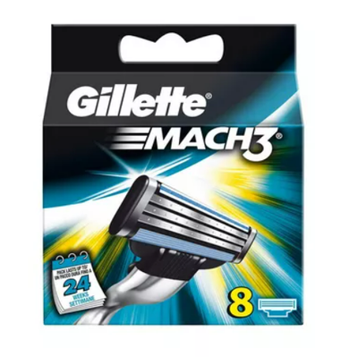 Gillette Mach3 Base Cartridge Blades 8 pcs_img_0