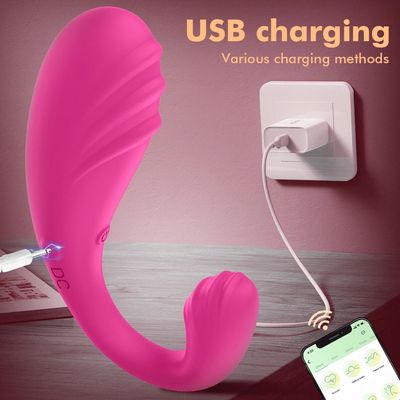 Dual Motor APP Bluetooth Control Vagina Vibrators Clitoral G Spot Vibrating Stimulator Wearable Anal Massager Sex Toys for Women_img_2