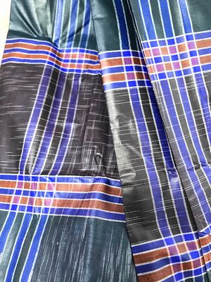 Black and Blue Checkered Pattern: Sirajganj Cotton Lungi | Palli_img_2