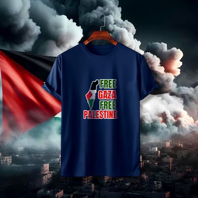 Free Palestine Cotton T-shirt_img_4