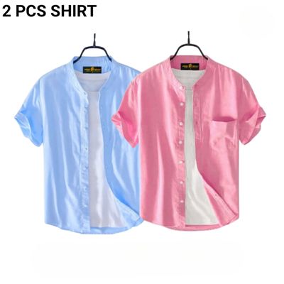 ✨ Oxford Cotton Half Sleeve Shirt for Men - Smart & Casual Look | হাফ স্লিভ শার্ট ⭐_img_1