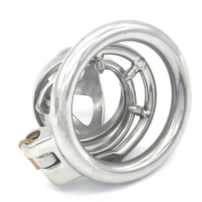 Male Chastity Belt Device Cock Cage Stainless Steel Penis Ring Lock Chastity Cage With Catheter Anti-drop Ring Sex Toys For Men_img_12