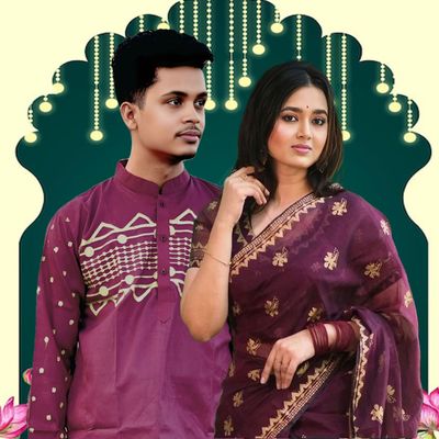 Sharee Panjabi Couple Set_img_6