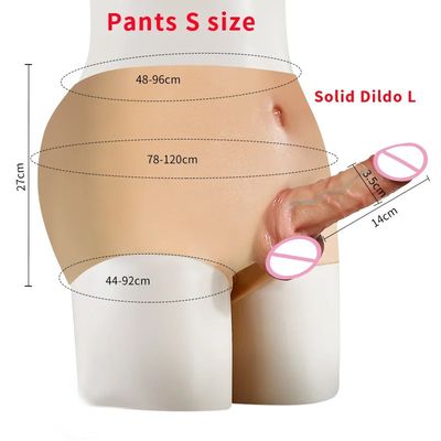Realistic Silicone Hollow Dildo for Men Skin Feeling Solid Penis Dildo For Pants Strapon Panties Sex Toy for Couples Lesbian Gay_img_3