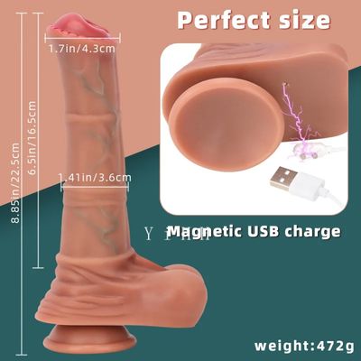 Remote control Thrusting Dildo Vibrator G Spot Clitoral Stimulator Big Horse Penis Telescopic Heating Vibrator Sex Toy For Women_img_4