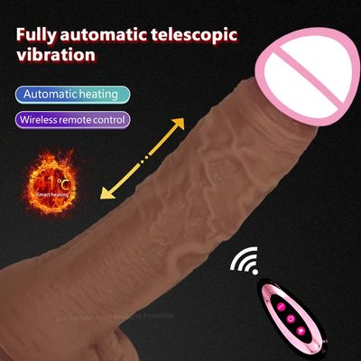 Realistic Big Dildo Vibrator Artificial Penis Telescopic Swing Heating Dildos Real Dick Remote Control Vibrator For Women G spot_img_0