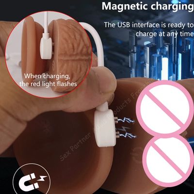 Realistic Big Dildo Vibrator Artificial Penis Telescopic Swing Heating Dildos Real Dick Remote Control Vibrator For Women G spot_img_1