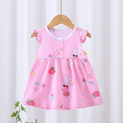 🌼 Children's Princess Dress – Soft Cotton Silk for Summer_img_0