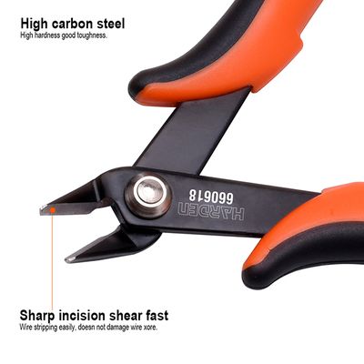 HARDEN 5.5" Wire Stripper, 0.4 - 4 mm2, Precision Flush Cutter Multi Tool Wire Stripper Cutters Carbon Steel Electric Wire Cutter Stripper; 660618_img_2