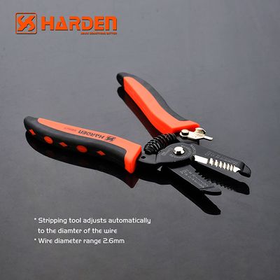 HARDEN Professional Electric Wire Cutter Stripper, 175mm, 0.6 - 2.6 mm, 660621_img_2