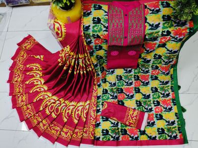 Sharee Panjabi Couple with Blouse Piece_img_0