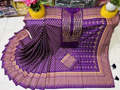 Sharee Panjabi Couple with Blouse Piece_img_1