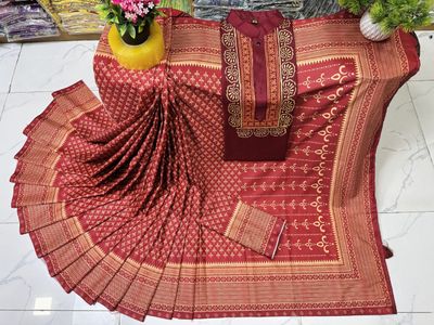 Sharee Panjabi Couple with Blouse Piece_img_2